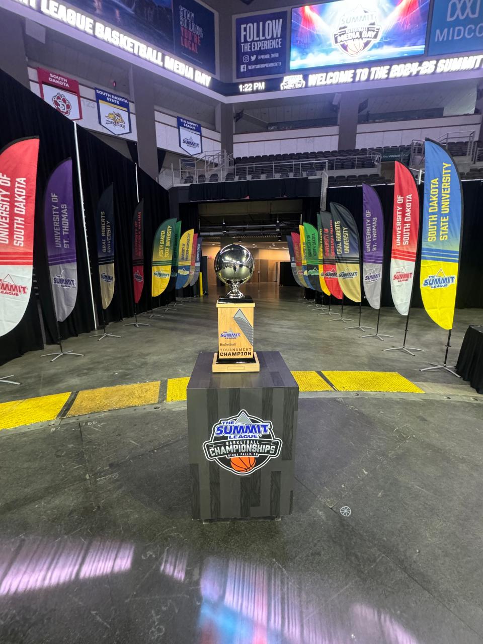 Summit League Basketball media day took place on Tuesday, Oct. 8, 2024 at the Denny Sanford Premier Center in Sioux Falls, South Dakota.