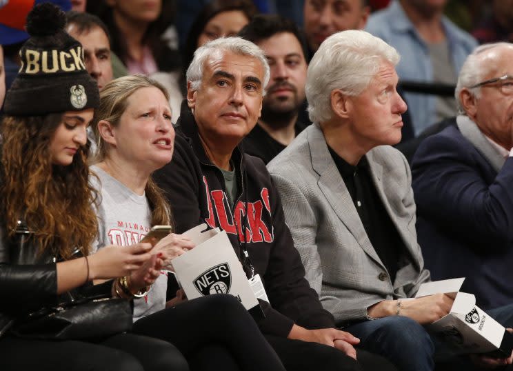 Marc Lasry (center) has been a Clinton ally for years. (Associated Press)