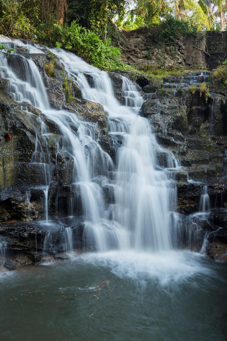 The waterfalls surrounding Nirjhara, Bali