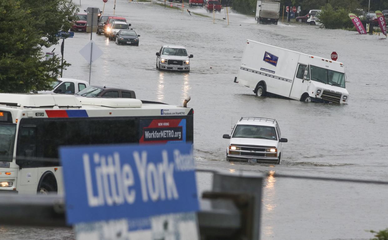 Flooded streets in Houston, Texas: Getty Images