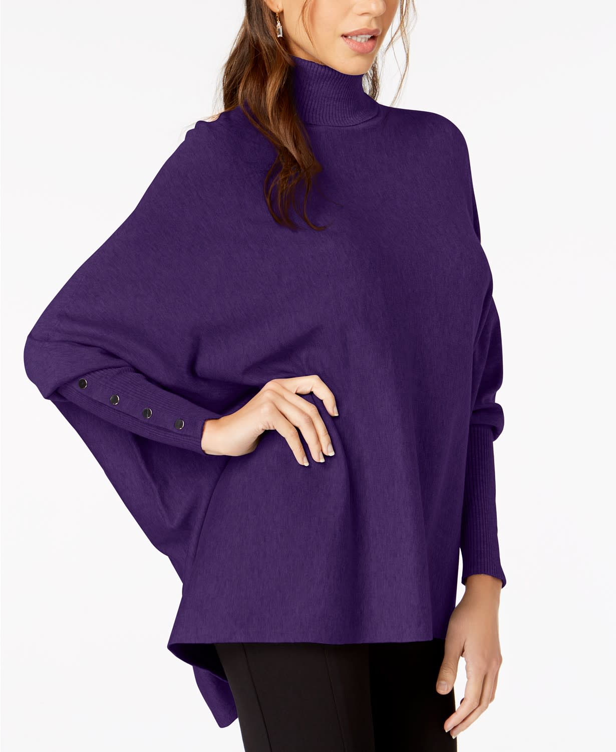 Alfani Turtleneck Poncho Sweater (Photo: Macy’s)