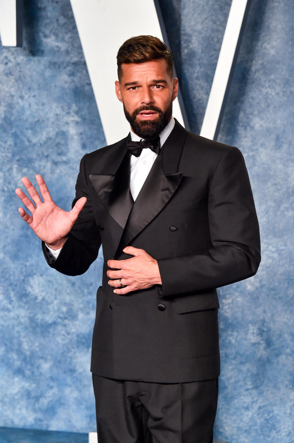 Ricky Martin at the 2023 Vanity Fair Oscar Party held at the Wallis Annenberg Center for the Performing Arts on March 12, 2023 in Beverly Hills, California.