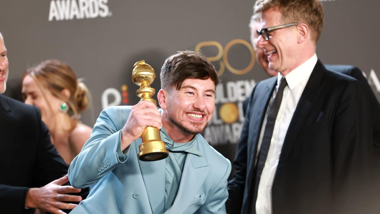 80th annual golden globe awards press room