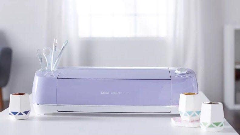 Credit:                      Cricut                                             Cricut makes some of the most eye-catching home crafting tools on the market, like the Explore Air 2.