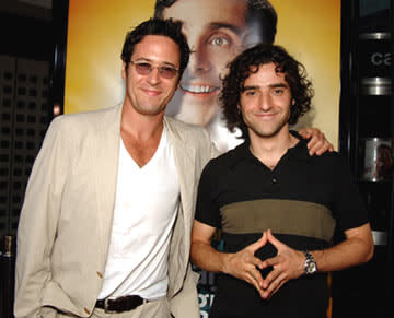 Rob Morrow and David Krumholtz at the Hollywood premiere of Universal Pictures' The 40-Year-Old Virgin