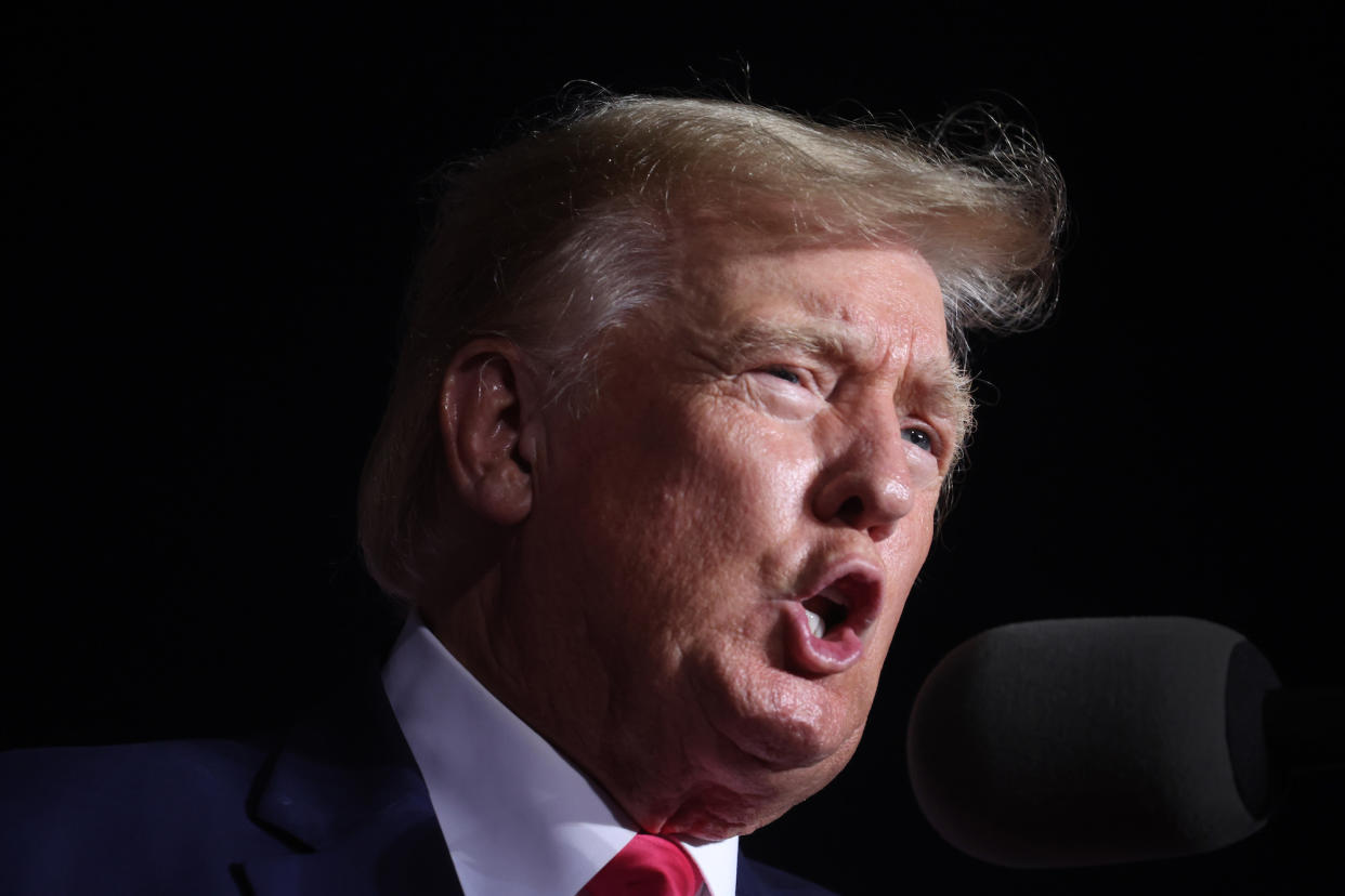 Former President Trump Holds Rally In Support Of Wisconsin Candidates - Credit: Getty Images