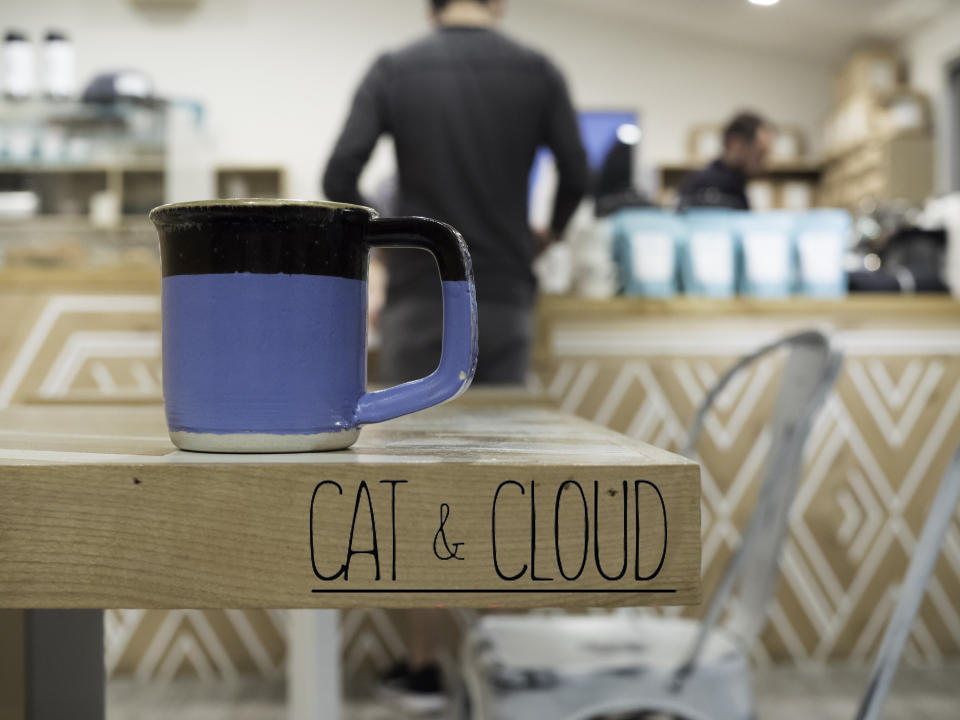 Cat & Cloud mug