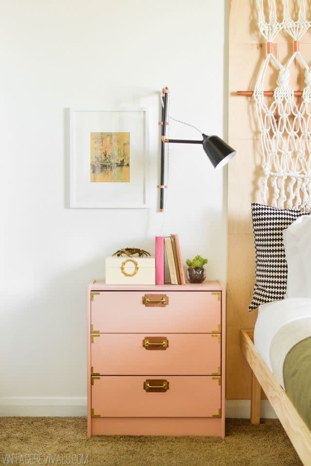 Campaign-Style Nightstand