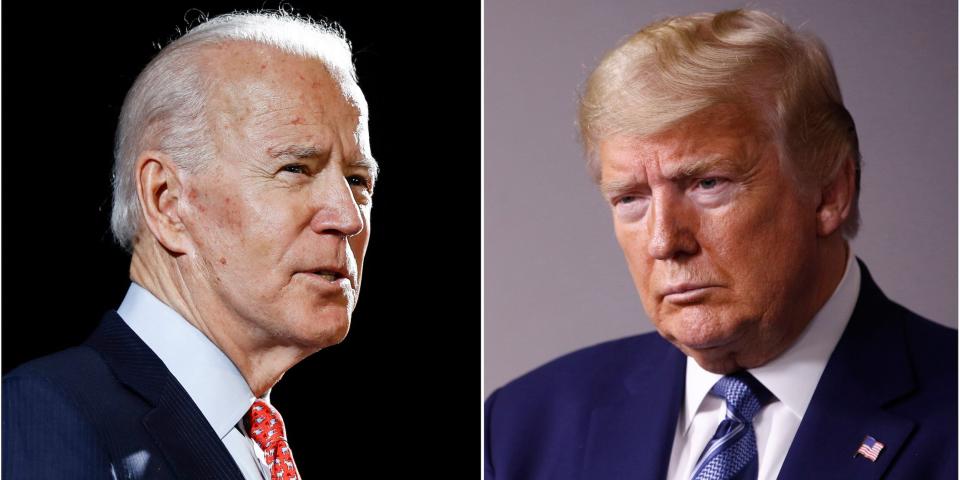 Joe Biden and Donald Trump