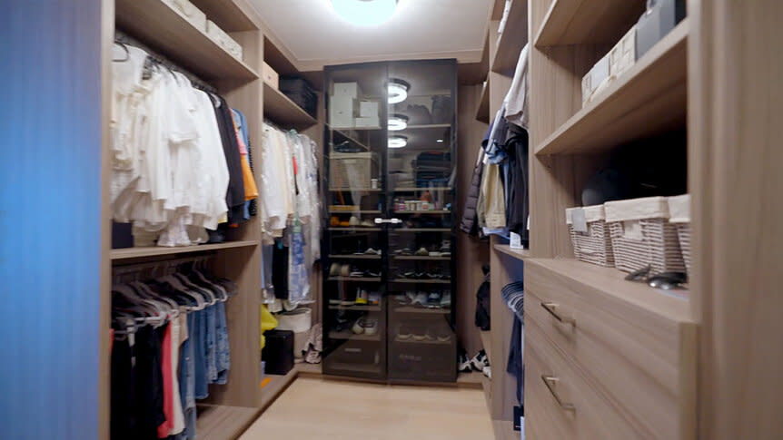 Alexia Echevarria Nepola's walk in closet