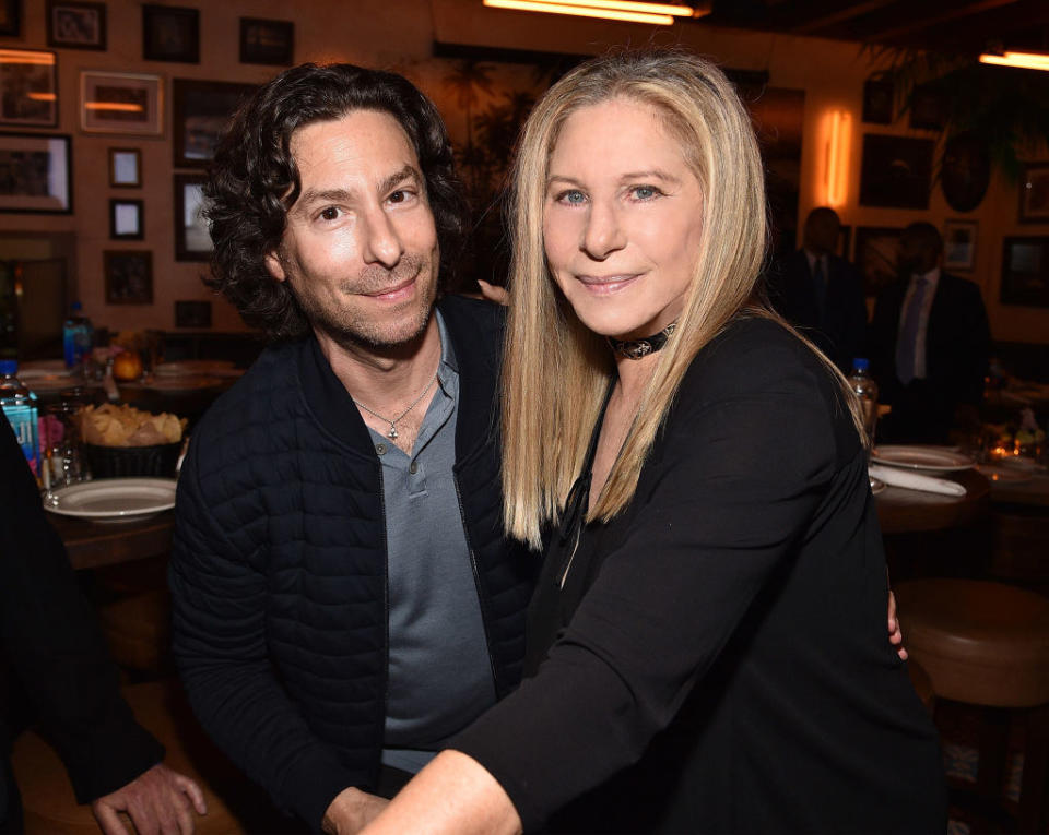 Jason Gould and Barbra Streisand