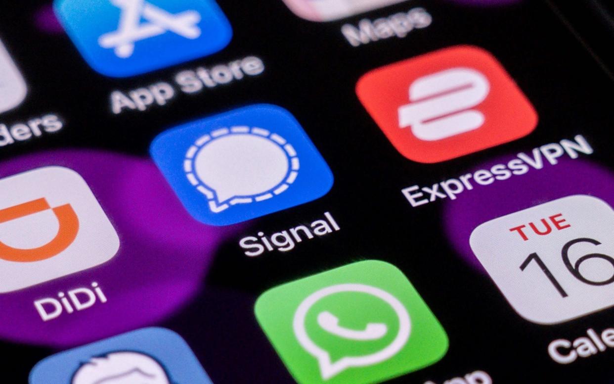 Signal is an encrypted messaging app that claims to be more private than WhatsApp and Facebook - GETTY IMAGES