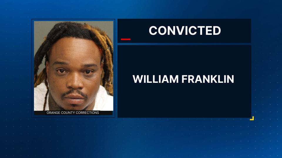 William Ramon Franklin, 36, convicted of first-degree murder with a weapon and sentenced to life without the possibility of parole for the August 16, 2020 murder of Orange County Assistant County Attorney Erin Hartigan.