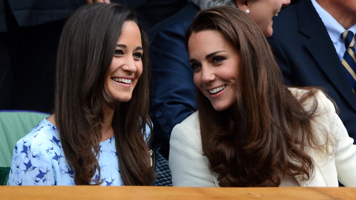  Pippa Middleton's throwback raspberry wrap dress has a connection to sister Kate. 