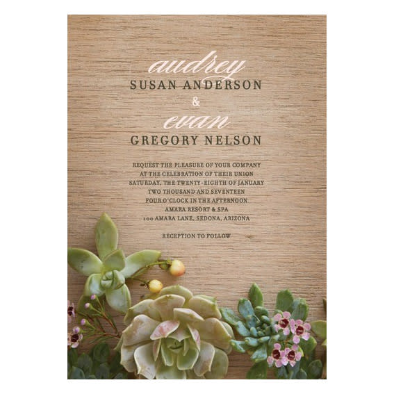 Natural Affection Wedding Invitation