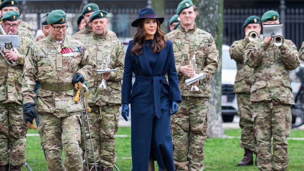 queen mary of denmark attends the 75th anniversary of the national guard