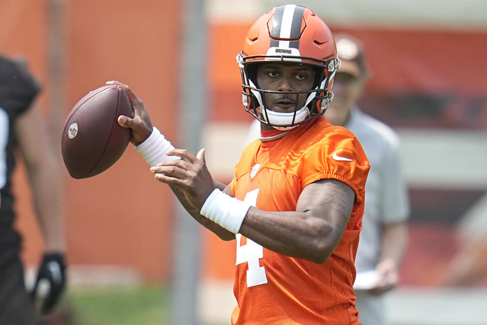 Deshaun Watson will return to action for the Browns in Week 7. (AP Photo/Sue Ogrocki, File)