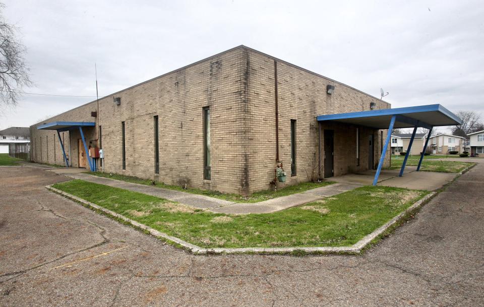 The exterior of 1318 Gonder Avenue SE in Canton. There are plans to turn the building into a grocery store and health center.