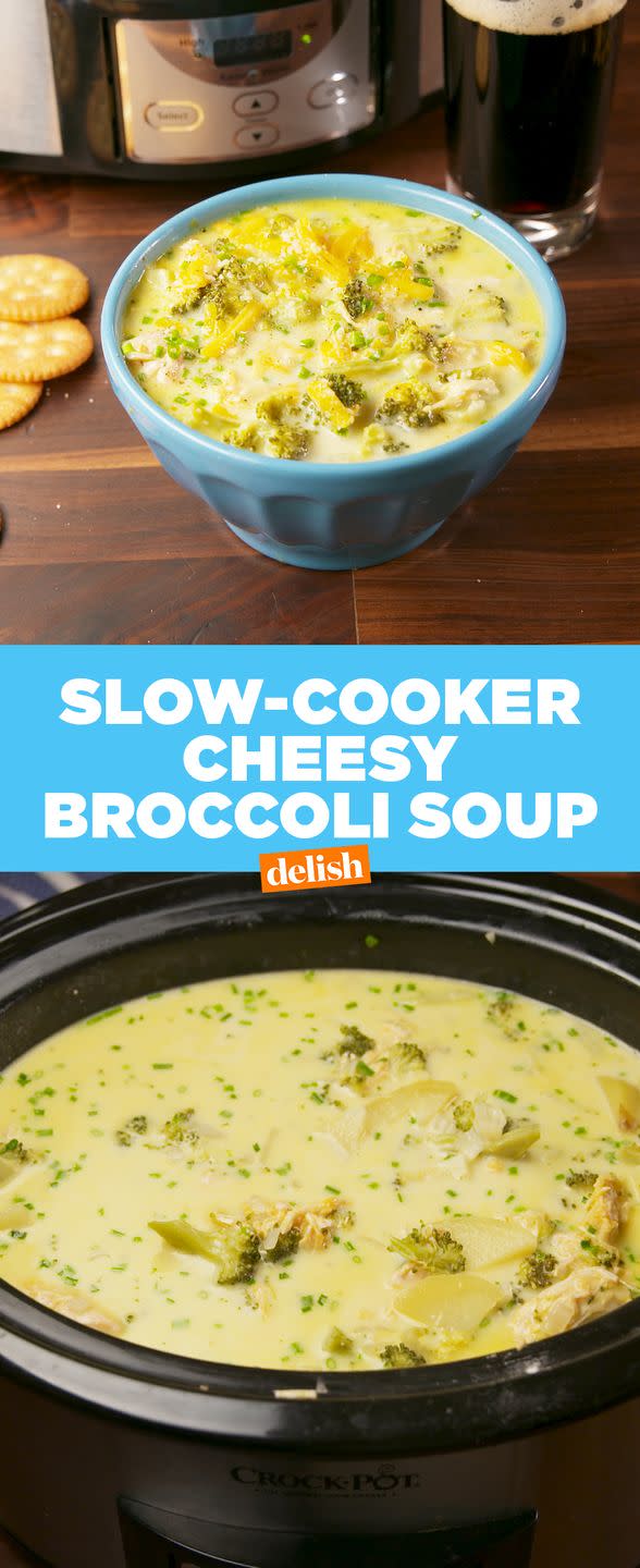 Crock-Pot Cheesy Chicken Broccoli Soup