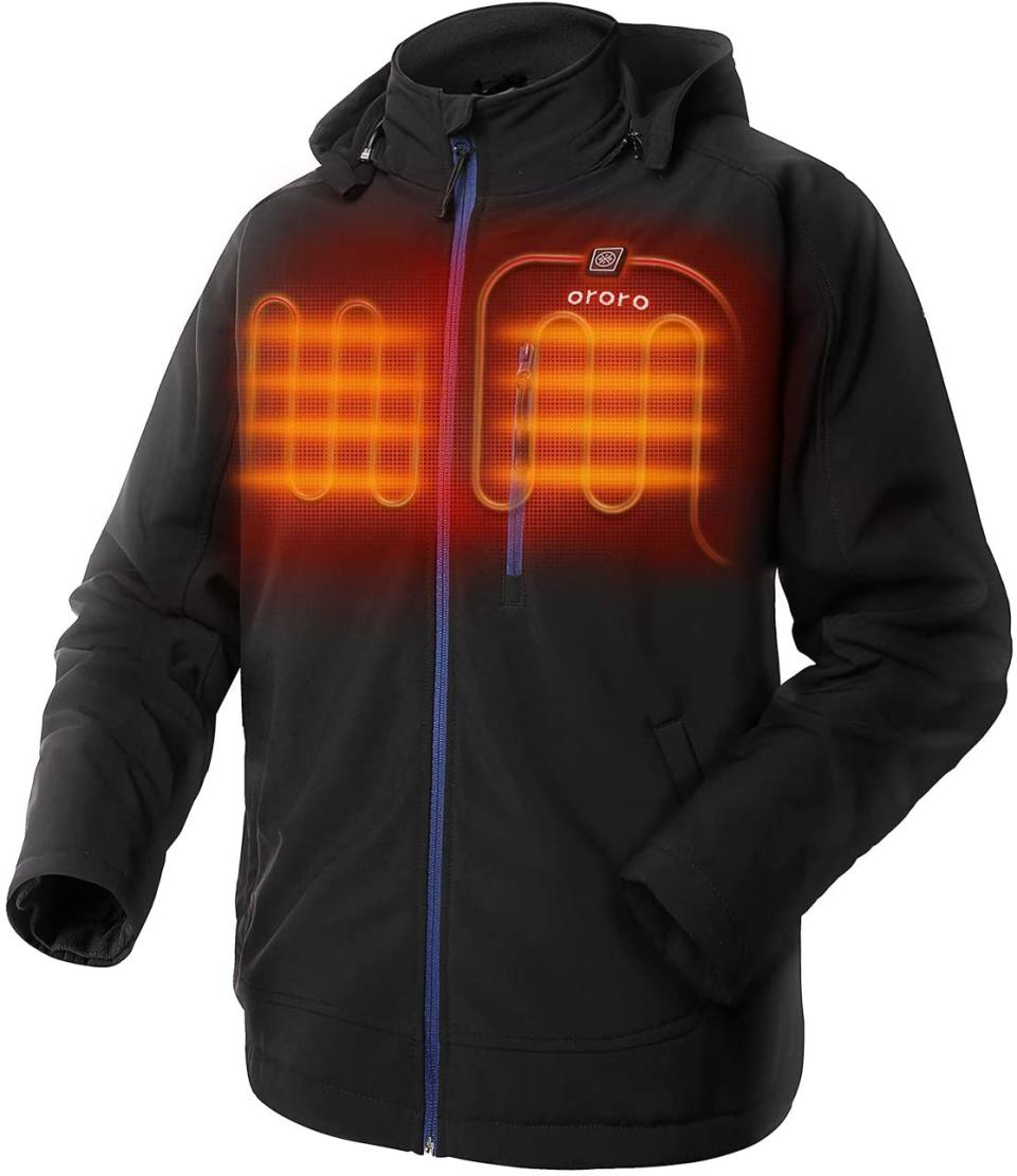 Ororo Men's Heated Jacket is on sale now for 20% off. Image via Amazon.