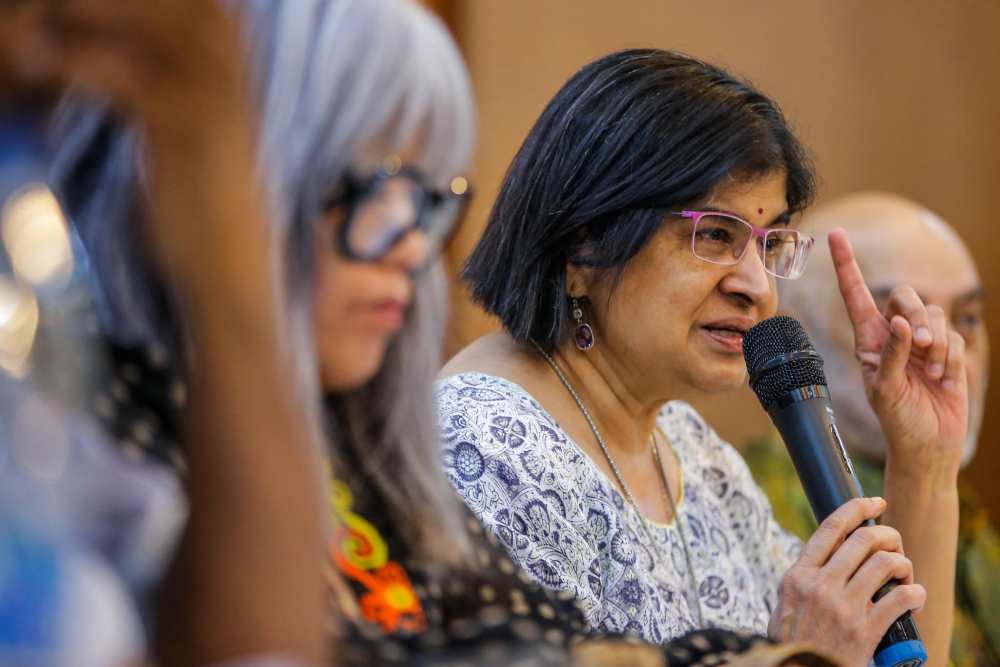 Former Bersih 2.0 chairman Datuk Ambiga Sreenevasan speaks during a forum in Kuala Lumpur January 18, 2020. ― Picture by Hari Anggara