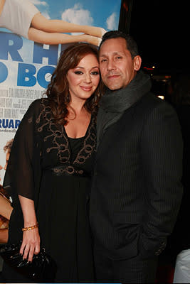 Leah Remini and Angelo Pagan at the Los Angeles premiere of New Line Cinema's Over Her Dead Body