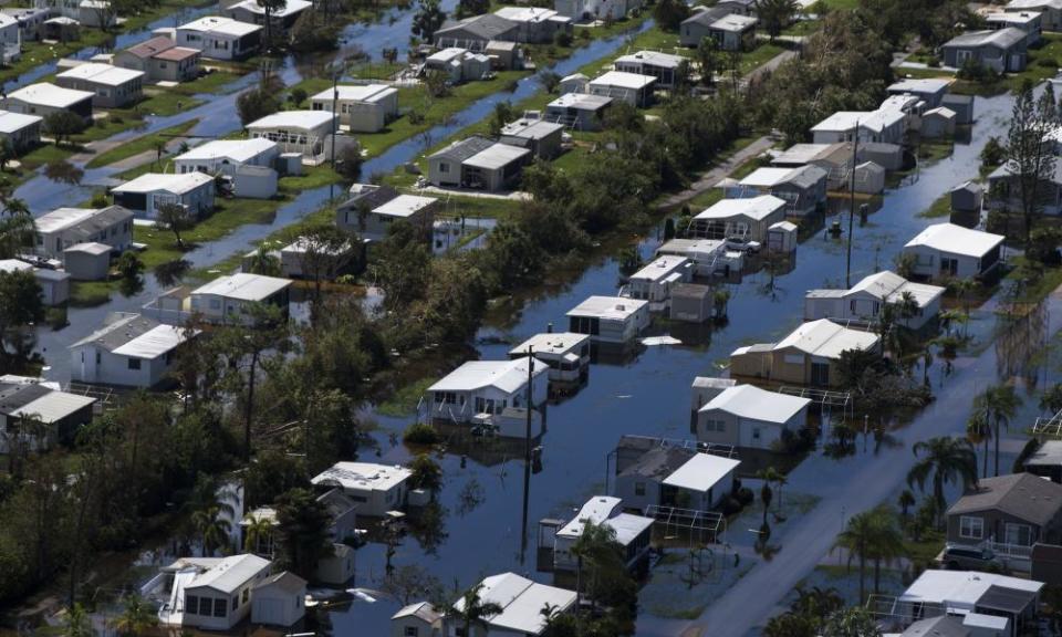 Flooded homes in Florida, six days after Hurricane Irma.