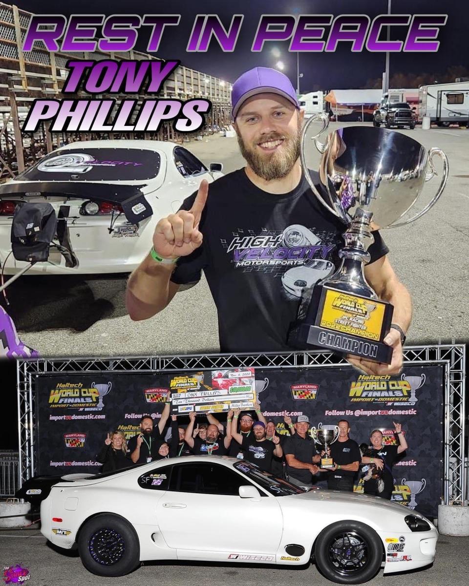 A few months before he lost his life in a car crash, "Little" Tony Phillips was on top of the racing world with his dad's team.