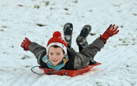 Fun in the snow, West Lothian - Credit: Ger Harley/EdinburghEliteMedia