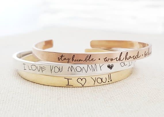 26) Personalized Cuff Bracelet