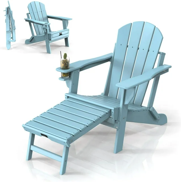 <p><a href="https://go.redirectingat.com?id=74968X1596630&url=https%3A%2F%2Fwww.walmart.com%2Fip%2FVINGLI-Folding-Adirondack-Chair-with-Ottoman-Waterproof-Plastic-HDPE-Firepit-Chair-for-Outside-with-Hidden-Footrests-Blue%2F5059124712&sref=https%3A%2F%2Fwww.housebeautiful.com%2Fshopping%2Ffurniture%2Fa60582516%2Fviral-adirondack-chair-pull-out-ottoman%2F" rel="nofollow noopener" target="_blank" data-ylk="slk:Shop Now;elm:context_link;itc:0;sec:content-canvas" class="link ">Shop Now</a></p><p>Folding Adirondack Chair With Ottoman</p><p>walmart.com</p><p>$169.99</p>