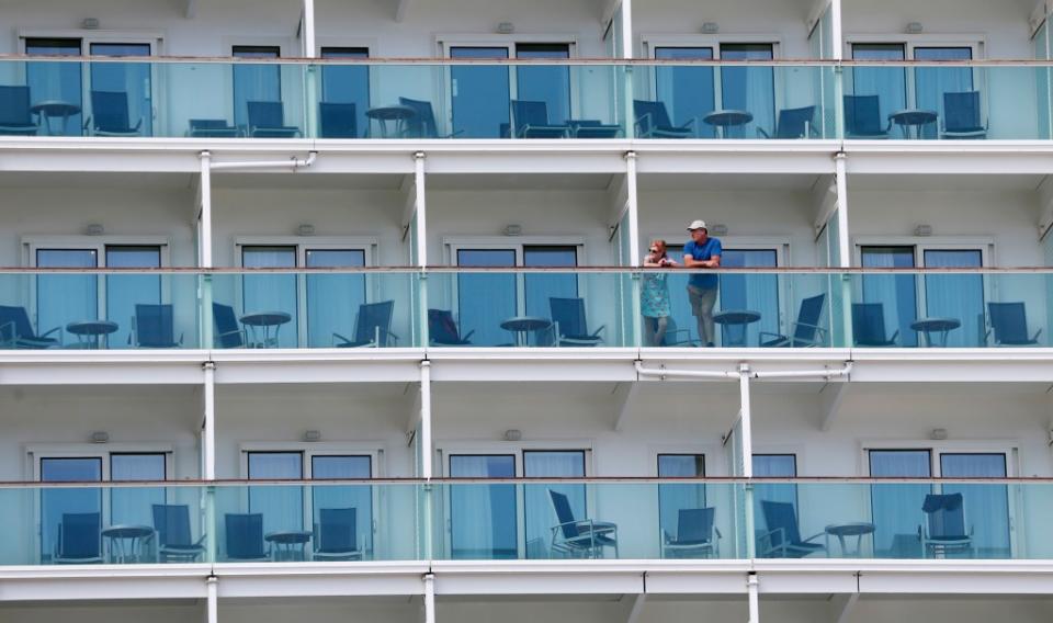 The young man’s father and brother watched helplessly as he leaped over the side, onlookers said. AP