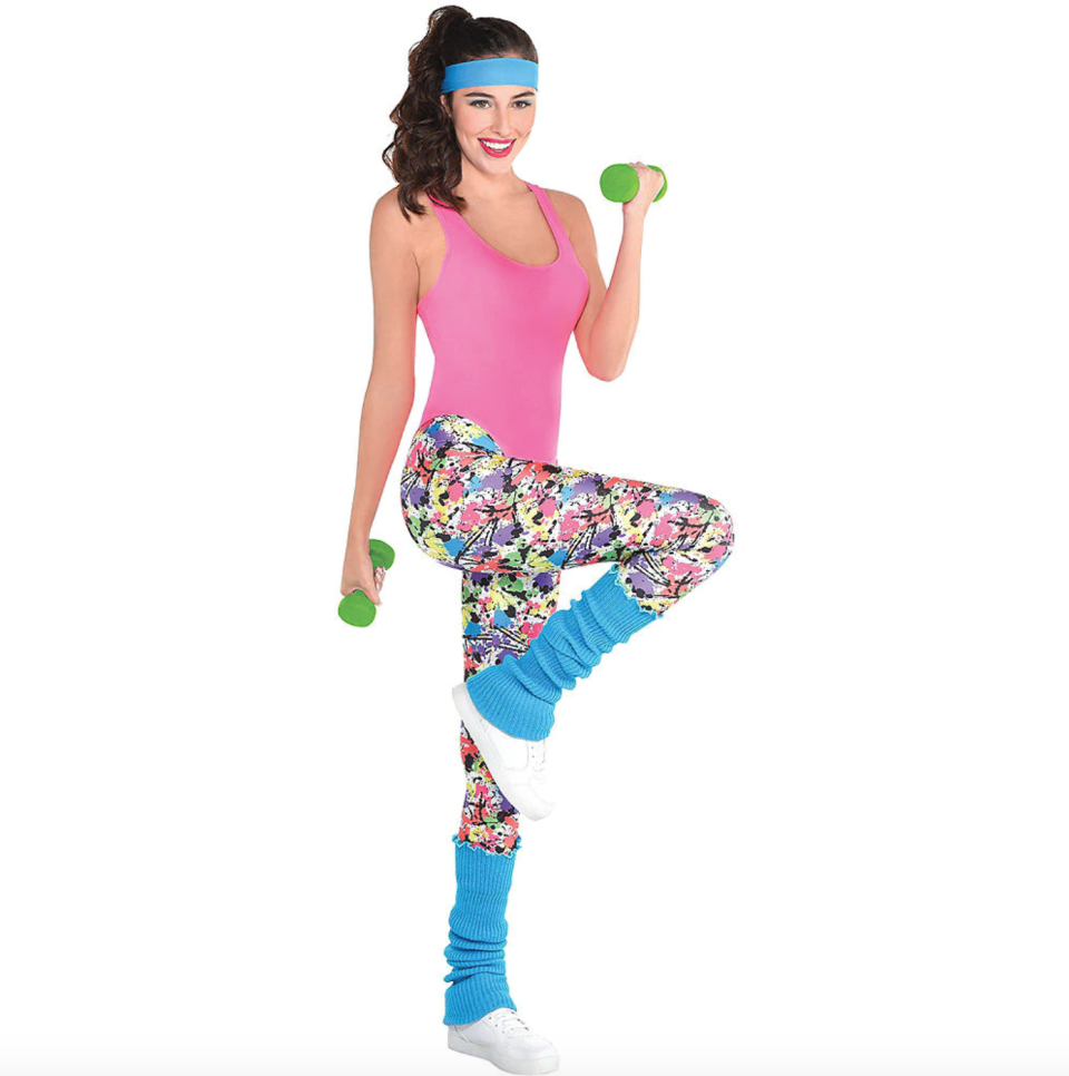 Adult Exercise Costume Accessory Kit. Image via Party City.