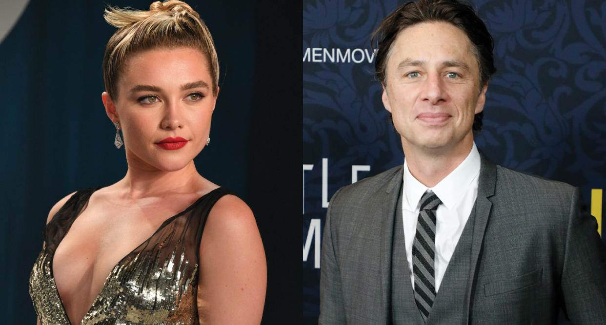 Florence Pugh was "embarrassed" by the negative comments she received on her birthday post about Zach Braff. (Photo: Getty Images)