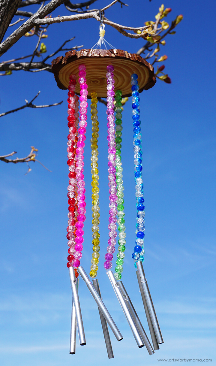 summer crafts diy beaded wind chime