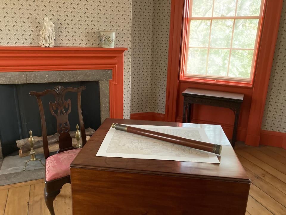 The war room at Morris-Jumel Mansion.