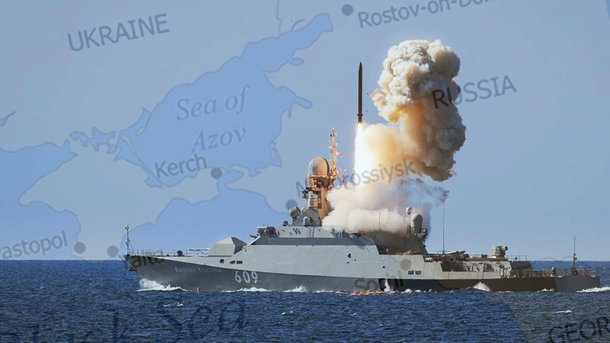 Russia is now using the Sea of Azov to launch missiles act Ukraine.