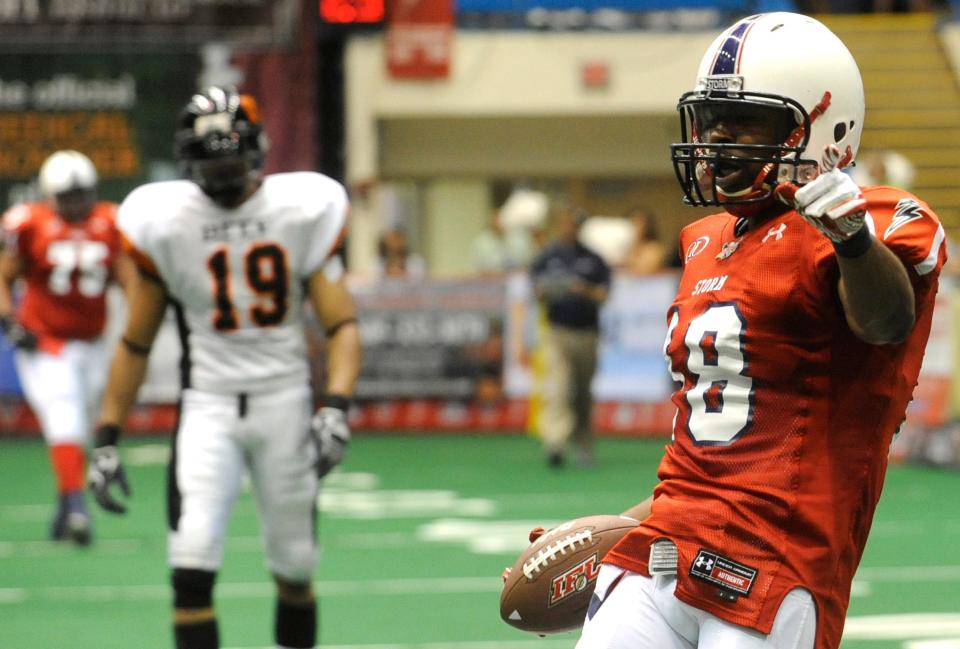 Carl Sims died in 2017 at the age of 31. He helped the Storm to IFL championships in 2011 and 2012.