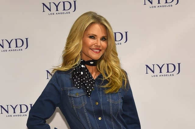 Christie Brinkley hoses down woman urinating outside her house