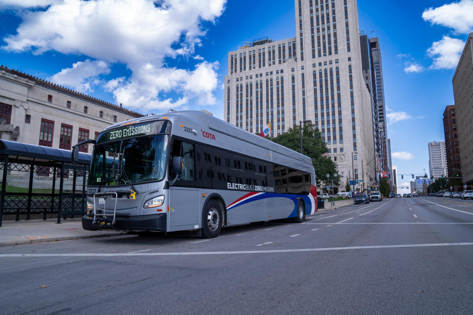 In 2021, COTA debuted their battery-powered electric vehicles that are part of the agency's effort to
reduce carbon emissions with the goal of going diesel-free by 2025.