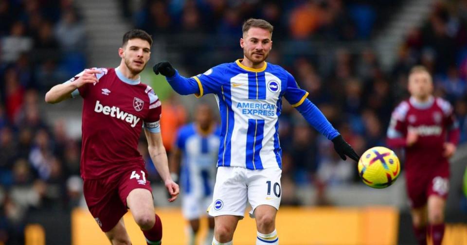 Declan Rice and Alexis Mac Allister Credit: Alamy