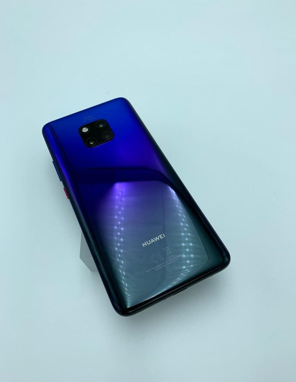 The new Huawei Mate 20 Pro in the signature twilight colour