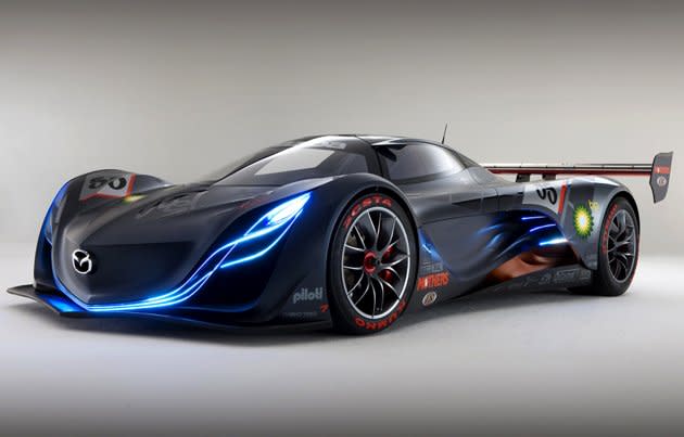 MAZDA FURAI - Now, isn’t this a slick looking car? Debuted in 2008, the Mazda Furai (Furai means “sound of wind” in Japanese) was initially launched as a concept car, but it was later made into a race car. Powered by a 450-brake horsepower, 3-rotor Wankel engine, the Furai has a top speed of 289km/h. Enough to outrun Joker’s goons, that’s for sure.