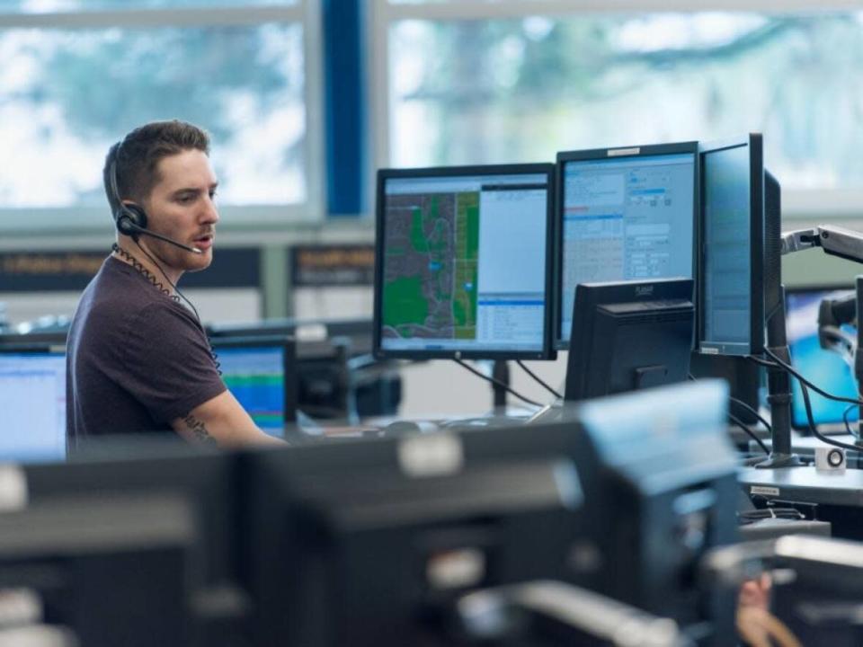In 2021, E-Comm says it answered more than two million 911 calls, averaging 5,707 calls a day. It is the first point of contact for 911 callers in 25 regional districts in B.C. and provides dispatch services for more than 70 police agencies and fire departments across the province.  (E-Comm - image credit)