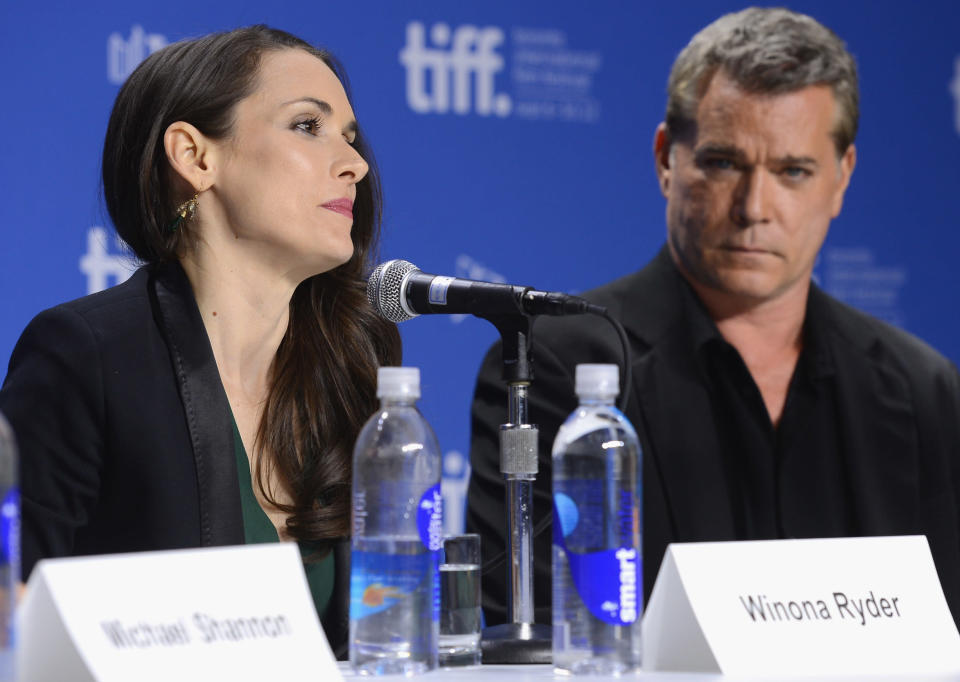 Ray Liotta broke the ice at the "Iceman" press conference with a joke that was equal parts funny and scary. When a journalist asked co-star Winona Ryder (for the second time that hour) how she felt about being back in the spotlight after so many years, Liotta <a href="http://ca.omg.yahoo.com/blogs/north-stars/ray-liotta-threatens-reporter-insults-winona-ryder-tiff-152512754.html" data-ylk="slk:stared the reporter down;elm:context_link;itc:0;sec:content-canvas;outcm:mb_qualified_link;_E:mb_qualified_link;ct:story;" class="link  yahoo-link">stared the reporter down</a> and quipped, "Let me take this one."