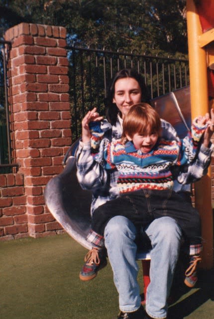 O’Halloran fondly remembers going down a McDonald’s slide with his cousin, Meaghan. (Photo: Mykey O’Halloran)