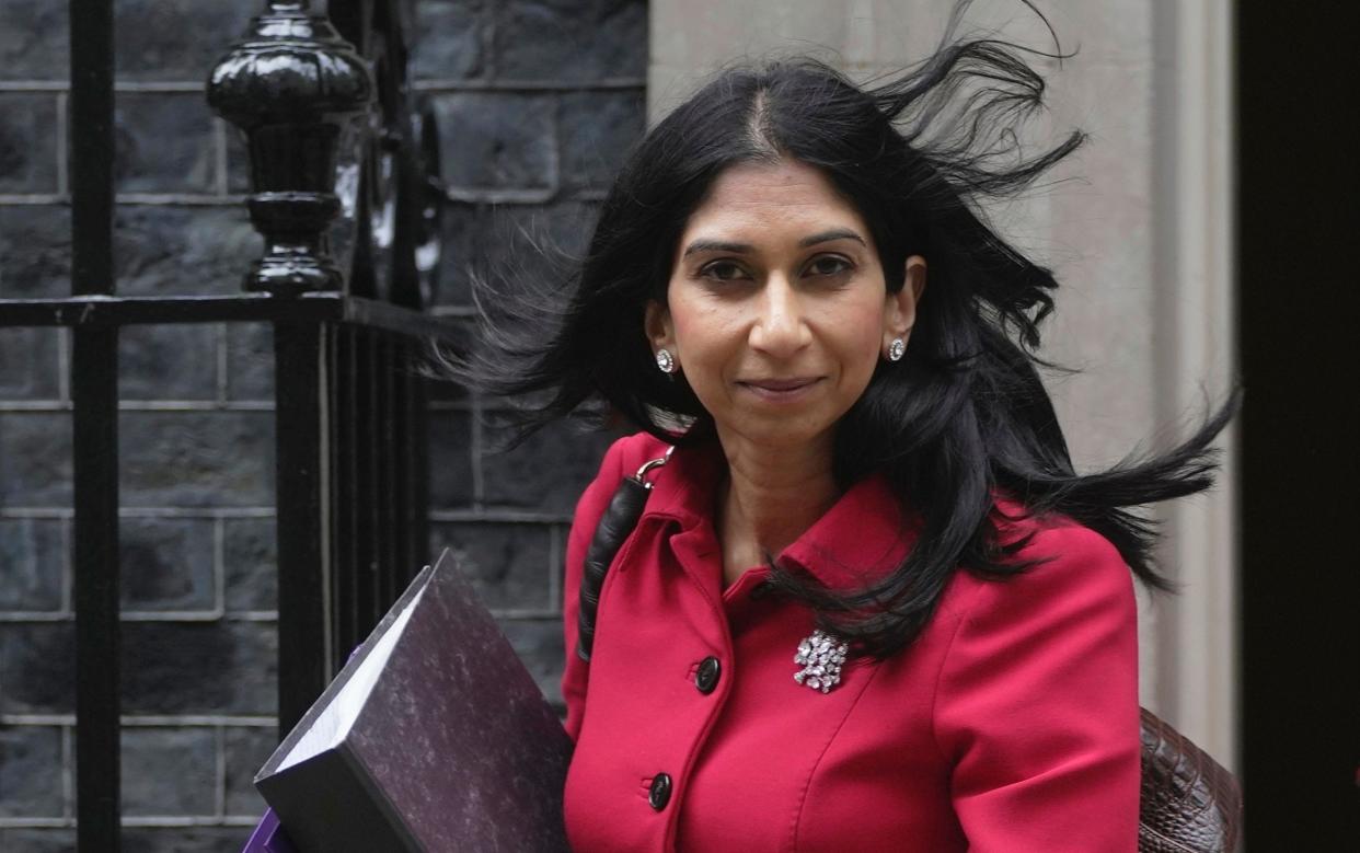 Home Secretary Suella Braverman leaves 10 Downing Street