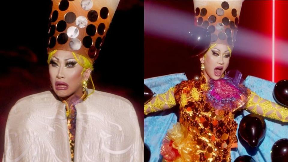 Nymphia Wind on RuPaul's Drag Race season 16 finale lip sync for the crown