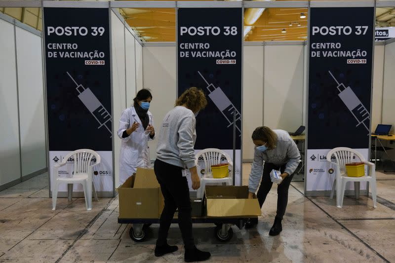 Biggest coronavirus disease (COVID-19) vaccination center set to open in Lisbon