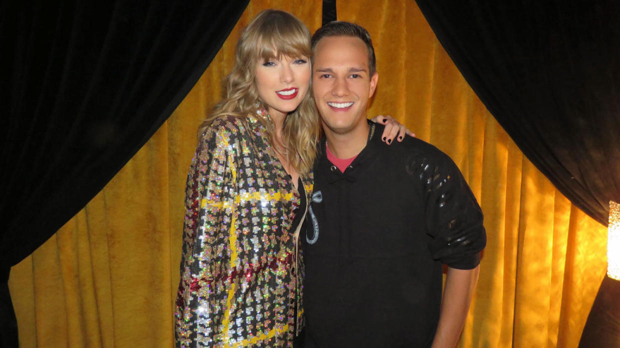 Taylor Swift with Bryan West. (Courtesy Bryan West)